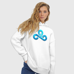 Женское худи Oversize хлопок Cloud9 Foil Металлический эффект - фото 2