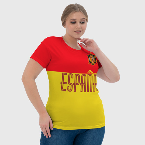 Женская футболка 3D Сборная Испании по футболу - фото 6