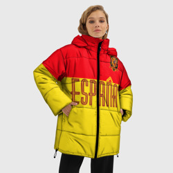 Женская зимняя куртка Oversize Сборная Испании по футболу - фото 2