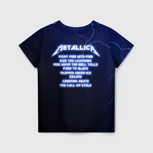 Детская футболка 3D Metallica - Ride the Lightning, цвет 3D печать - фото 2