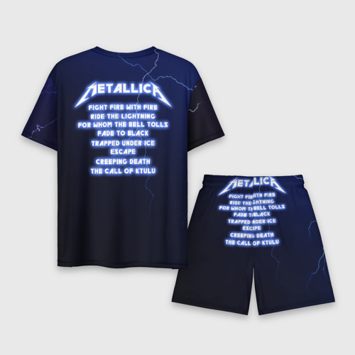 Мужской костюм с шортами 3D Metallica - Ride the Lightning, цвет 3D печать - фото 2