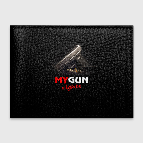 Обложка для студенческого билета Мой пистолет прав., цвет черный