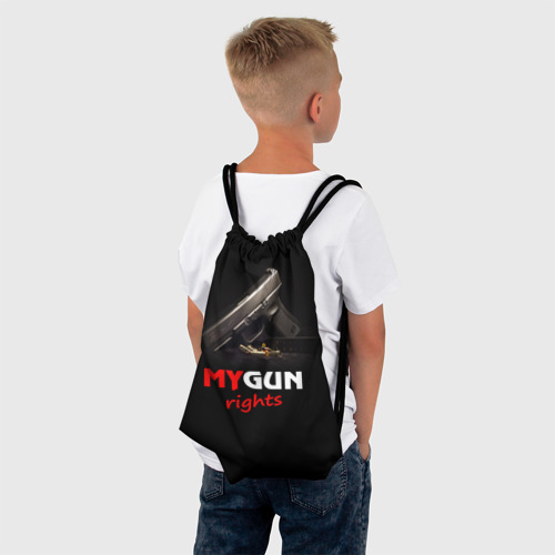 Рюкзак-мешок 3D Мой пистолет прав. - фото 4