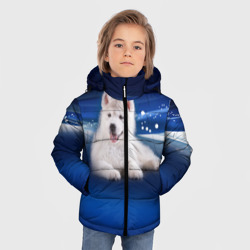 Зимняя куртка для мальчиков 3D Щенок Хаски - фото 2