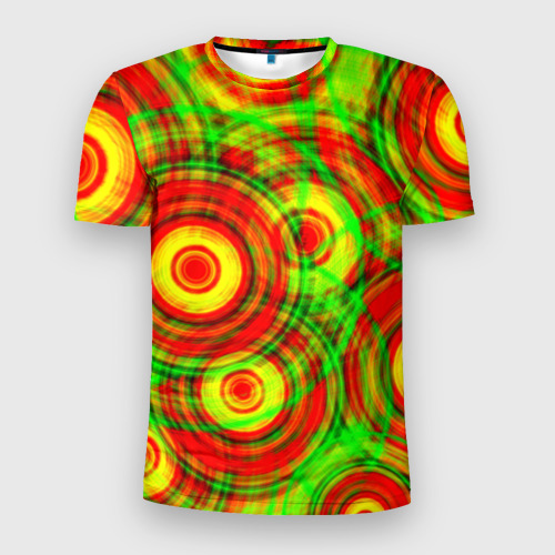 Мужская футболка 3D Slim Circle, цвет 3D печать