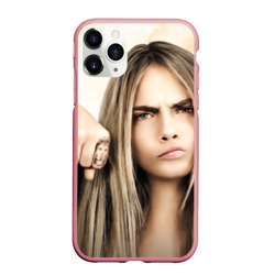 Чехол для iPhone 11 Pro Max матовый Cara Delevingne