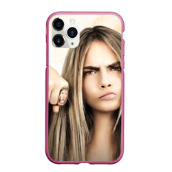 Чехол для iPhone 11 Pro Max матовый Cara Delevingne