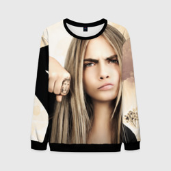 Мужской свитшот 3D Cara Delevingne