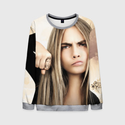 Мужской свитшот 3D Cara Delevingne