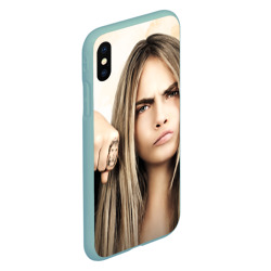 Чехол для iPhone XS Max матовый Cara Delevingne - фото 2