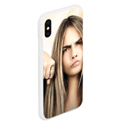 Чехол для iPhone XS Max матовый Cara Delevingne - фото 2