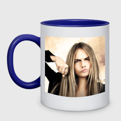 Кружка двухцветная Cara Delevingne