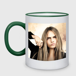 Кружка двухцветная Cara Delevingne