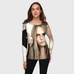 Женский лонгслив 3D Cara Delevingne - фото 2