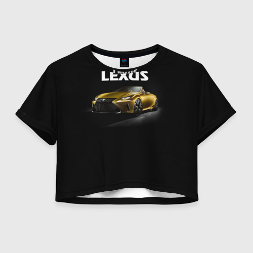 Женская футболка Crop-top 3D Lexus