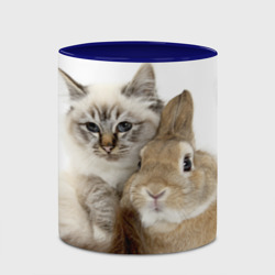 Кружка с полной запечаткой Кот и кролик обнимаются - фото 2