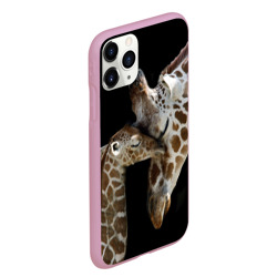 Чехол для iPhone 11 Pro Max матовый Жирафы - фото 2