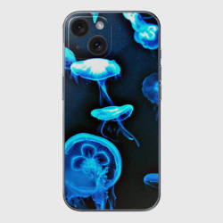 Чехол для iPhone 15 силиконовый с защитой камеры Meduse