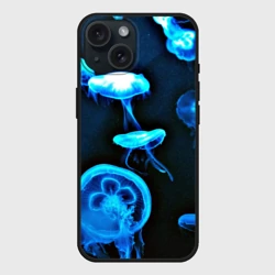 Чехол силиконовый для Apple iPhone 15 матовый Meduse