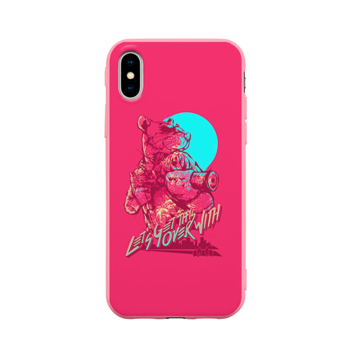 Чехол для iPhone X матовый Hotline Miami 3