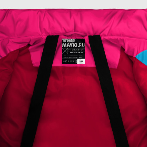 Женская зимняя куртка Oversize Hotline Miami 6, цвет красный - фото 7