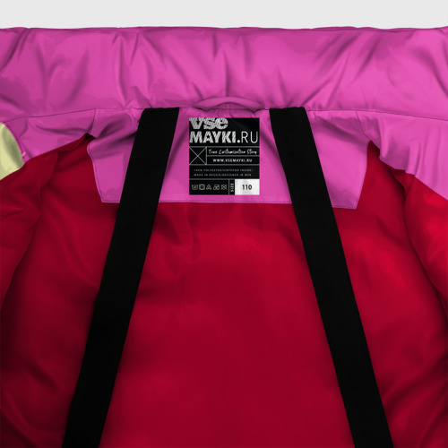 Зимняя куртка для девочек 3D Hotline Miami 8, цвет красный - фото 7