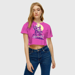 Женская футболка Crop-top 3D Hotline Miami 8 - фото 2