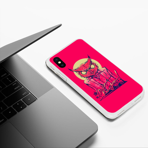 Чехол для iPhone XS Max матовый Hotline Miami 11, цвет белый - фото 5