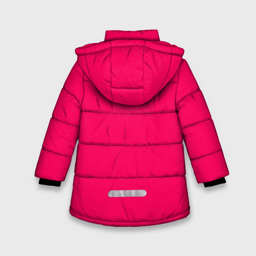 Зимняя куртка для девочек 3D с принтом Hotline Miami 11, вид сзади #1