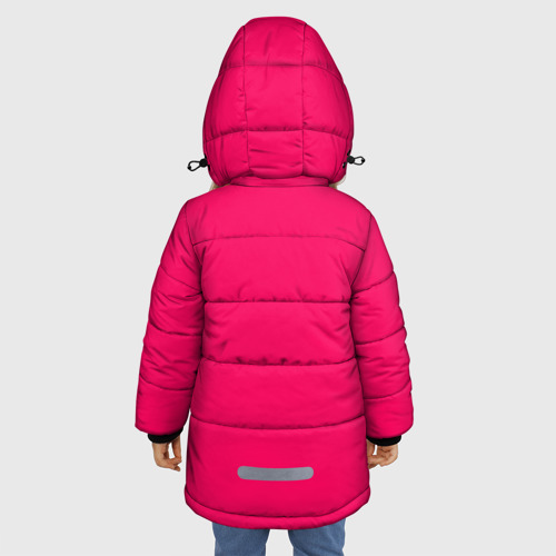 Зимняя куртка для девочек 3D с принтом Hotline Miami 11, вид сзади #2