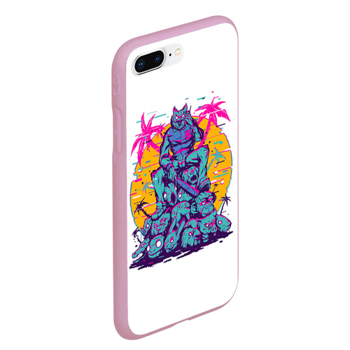 Чехол для iPhone 7Plus/8 Plus матовый Hotline Miami 12, цвет розовый - фото 3