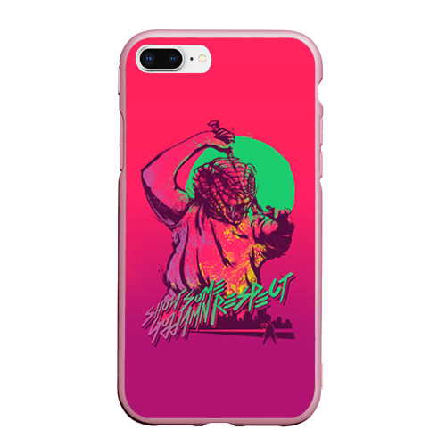 Чехол для iPhone 7Plus/8 Plus матовый Hotline Miami 13, цвет розовый