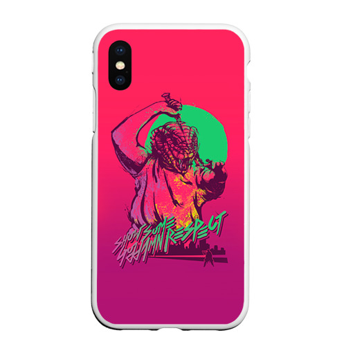 Чехол для iPhone XS Max матовый Hotline Miami 13, цвет белый