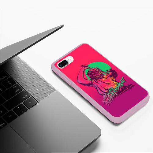 Чехол для iPhone 7Plus/8 Plus матовый Hotline Miami 13, цвет розовый - фото 5