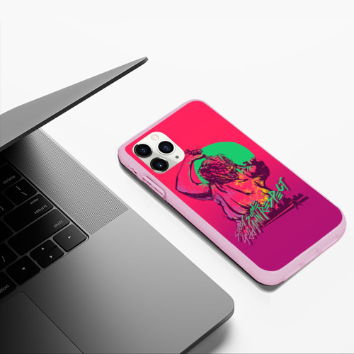 Чехол для iPhone 11 Pro Max матовый Hotline Miami 13, цвет розовый - фото 5
