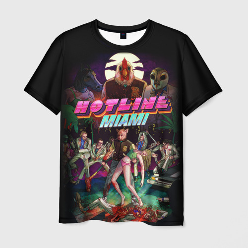 Мужская футболка 3D Hotline Miami 17 Фото 01 Мужская футболка 3D Hotline Miami 17 Фото 01