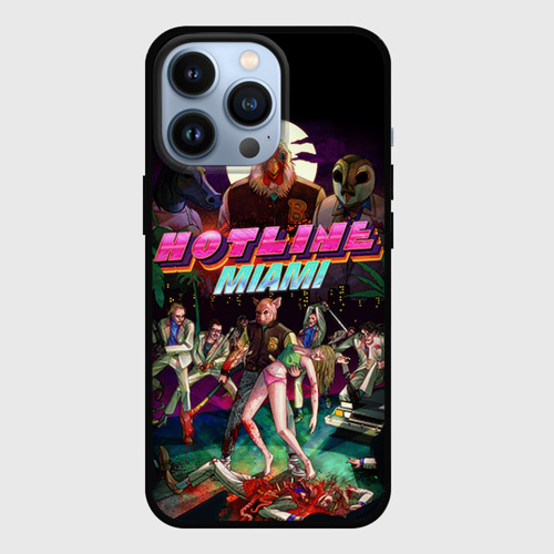 Чехол для iPhone 13 Pro Hotline Miami 17, цвет черный