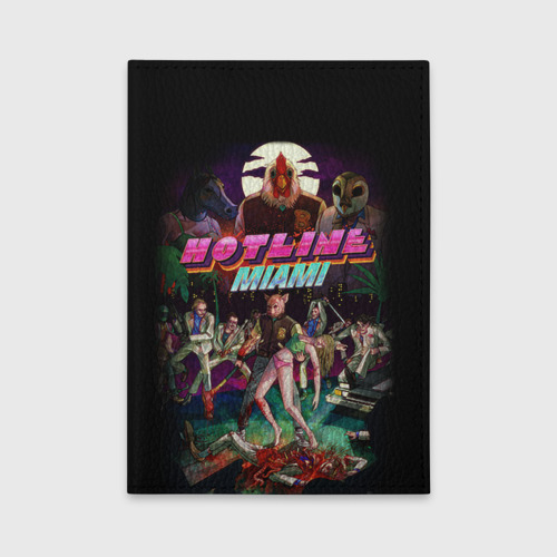 Обложка для автодокументов Hotline Miami 17, цвет зеленый