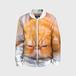 Детский бомбер 3D Рыжий кот
