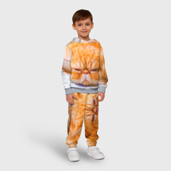 Детский костюм с толстовкой 3D Рыжий кот - фото 2
