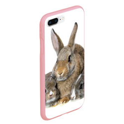 Чехол для iPhone 7Plus/8 Plus матовый Кролики - семейство - фото 2