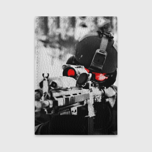 Обложка для автодокументов Спецназ России - красная оптика, цвет красный - фото 2