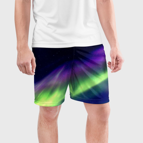 Мужские шорты спортивные Сияние, цвет 3D печать - фото 3