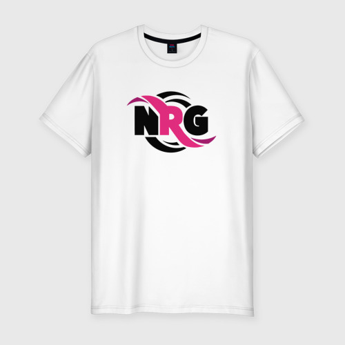 Мужская футболка хлопок Slim cs:go - NRG Team, цвет белый