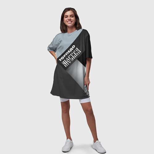 Платье-футболка 3D Торпедо Москва, цвет 3D печать - фото 5