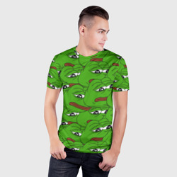 Мужская футболка 3D Slim Sad frogs - фото 2