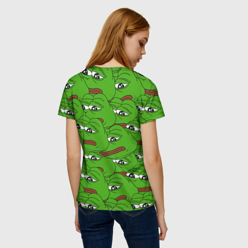 Женская футболка 3D Sad frogs - фото 4