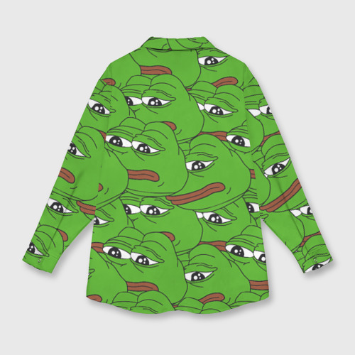 Мужская рубашка oversize 3D Sad frogs, цвет белый - фото 2