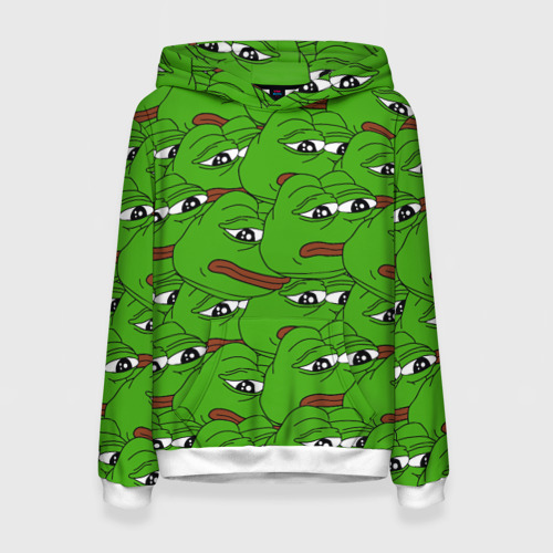 Женская толстовка 3D Sad frogs