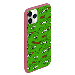 Чехол для iPhone 11 Pro Max матовый Sad frogs - фото 2